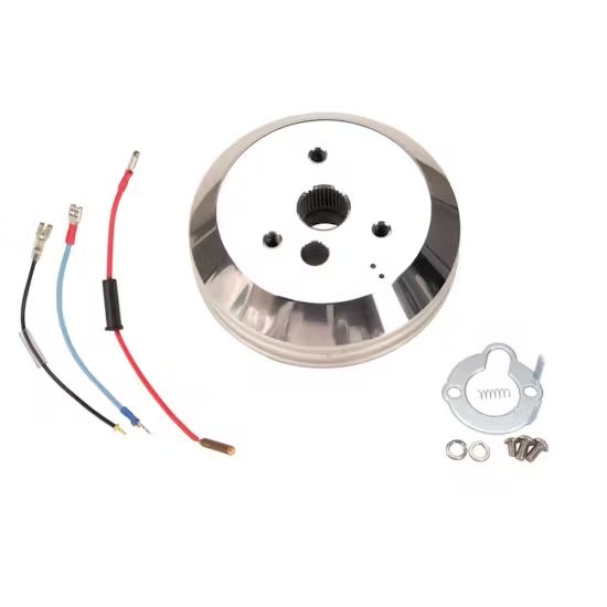 GT-3 Polished Steering Wheel Hub, 1949-68 GM