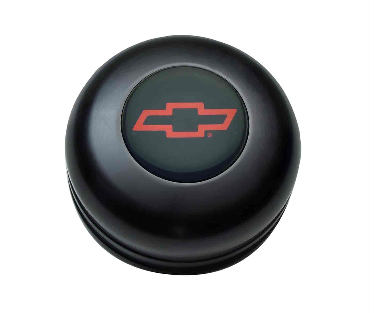GT-3 Standard Horn Button, Polished Billet Aluminum, Chevrolet Bowtie