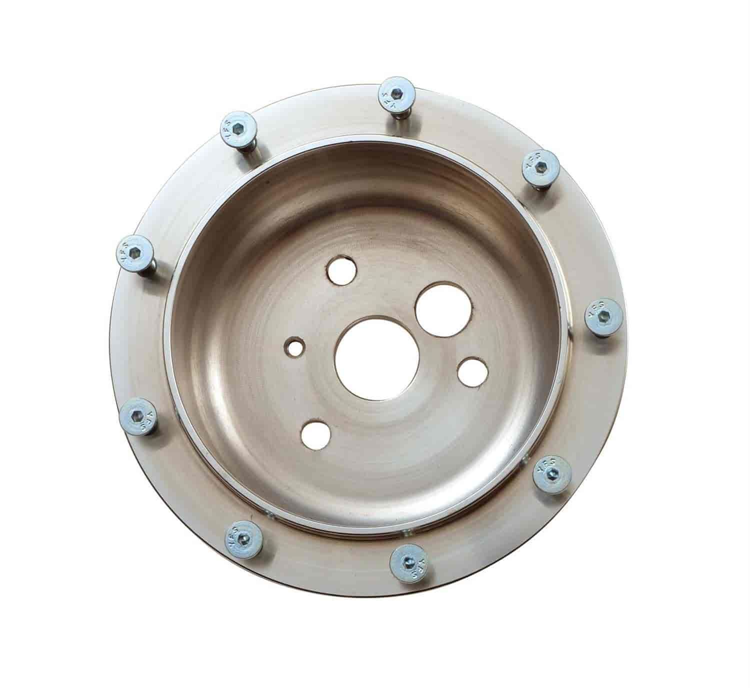 9-Bolt to 3-Bolt Steering Wheel Adapter Plate, Polished