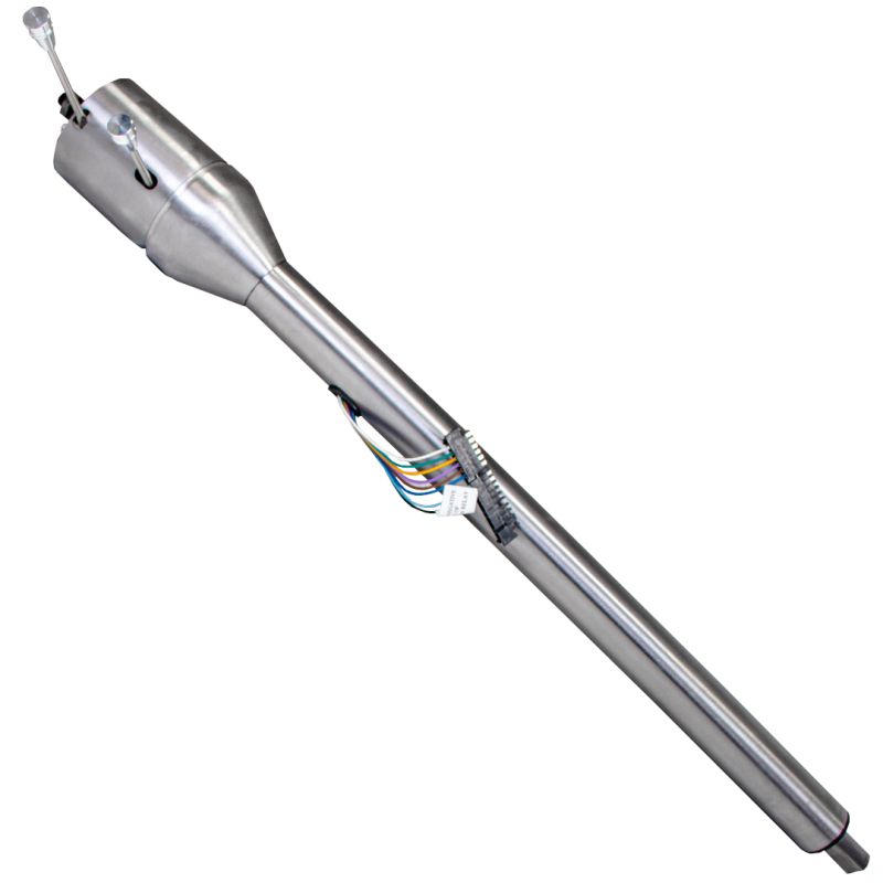 35" Universal Tilt Steering Column, Floor Shift, Paintable Steel