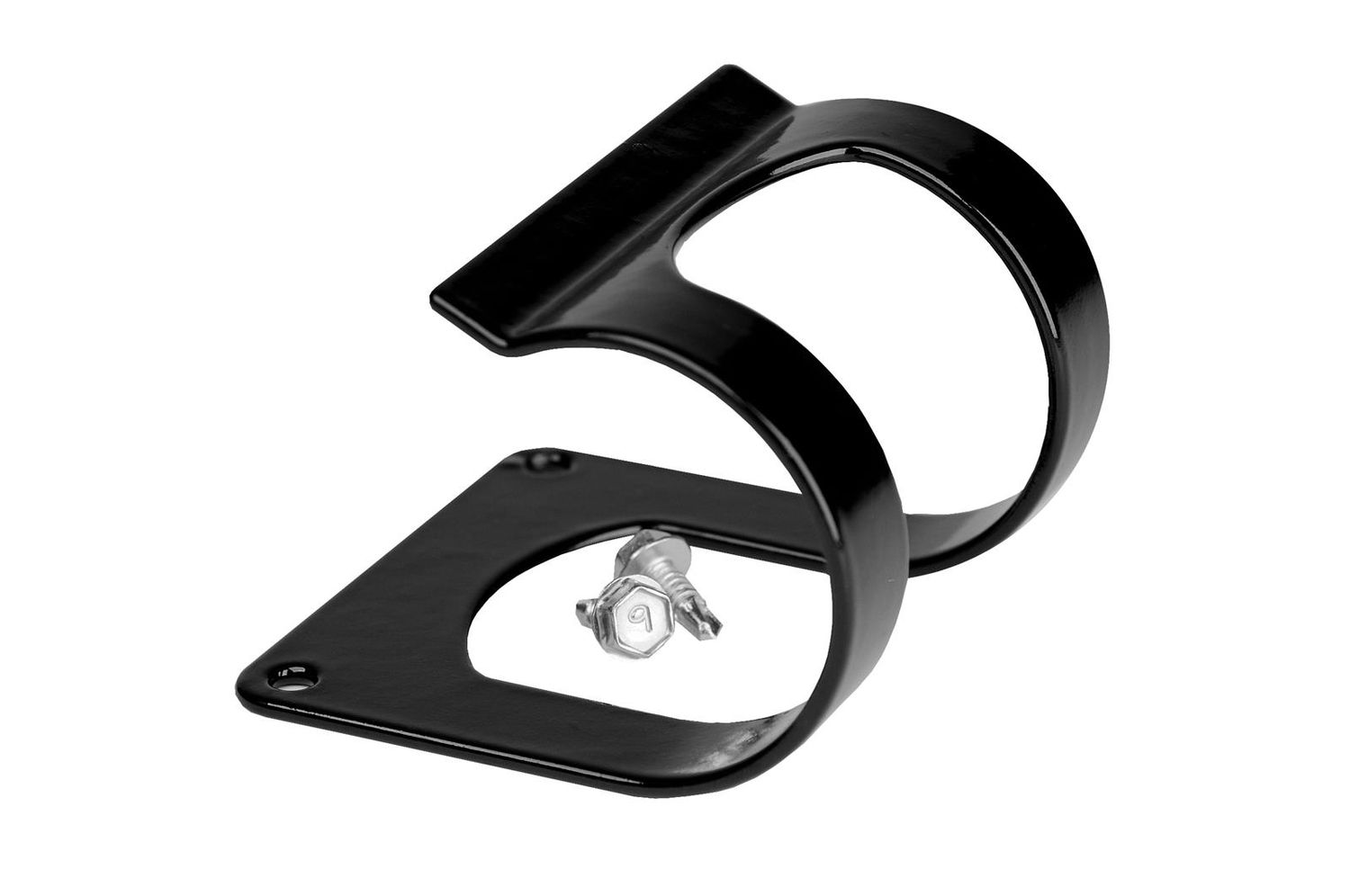 Fuel Filter Mounting Bracket, 2" Filter, Black Steel