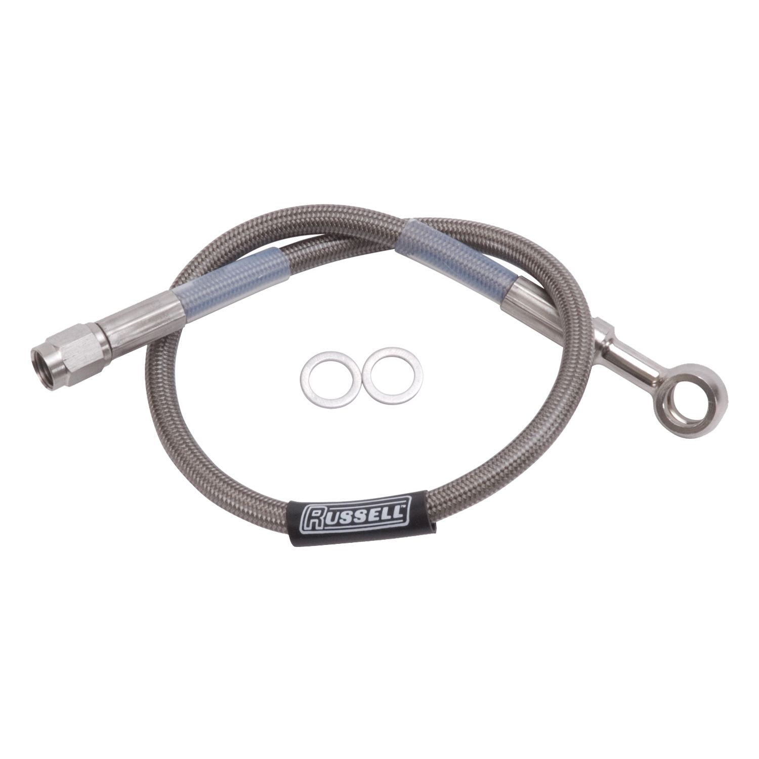 Universal Endura Stainless Braided Brake Hose, 10mm Banjo to Straight 3AN, 18"