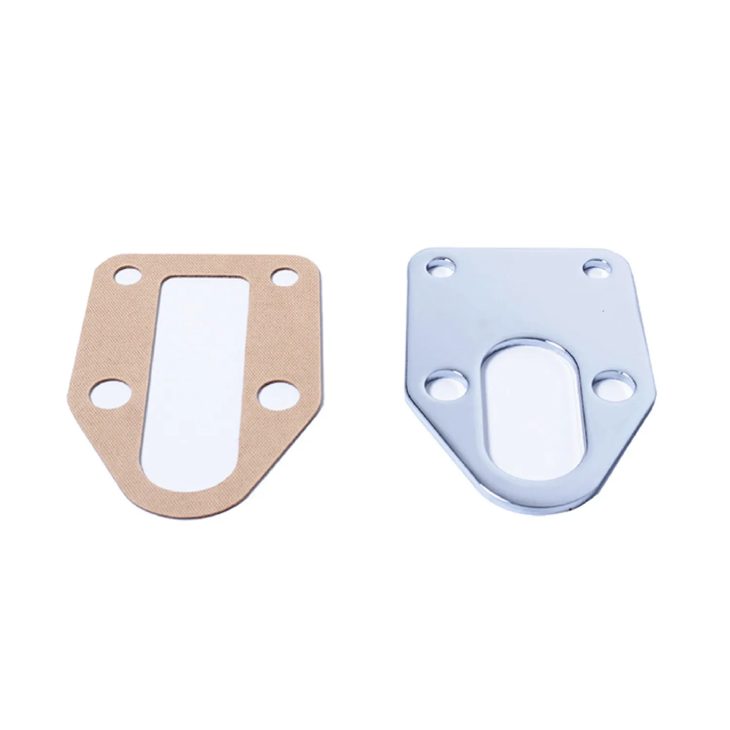 Fuel Pump Mounting Plate, Chrome, Small Block Chevy