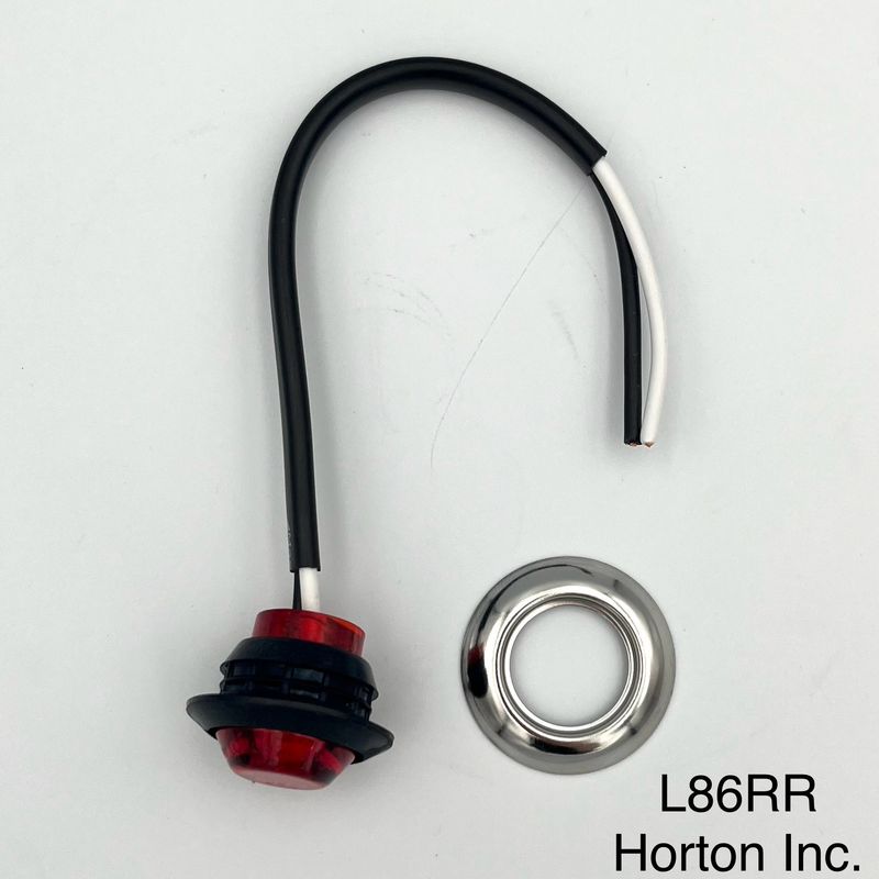 1" LED Interior Accent Light, Red LED/Red Lens