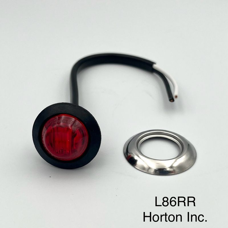 1" LED Interior Accent Light, Red LED/Red Lens