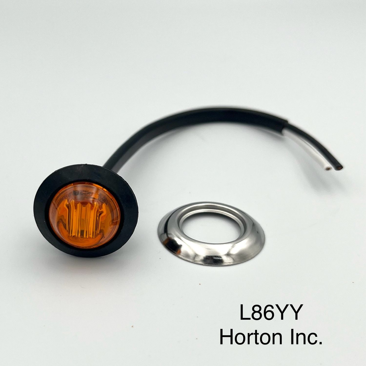 1" LED Interior Accent Light, Amber LED/Amber Lens