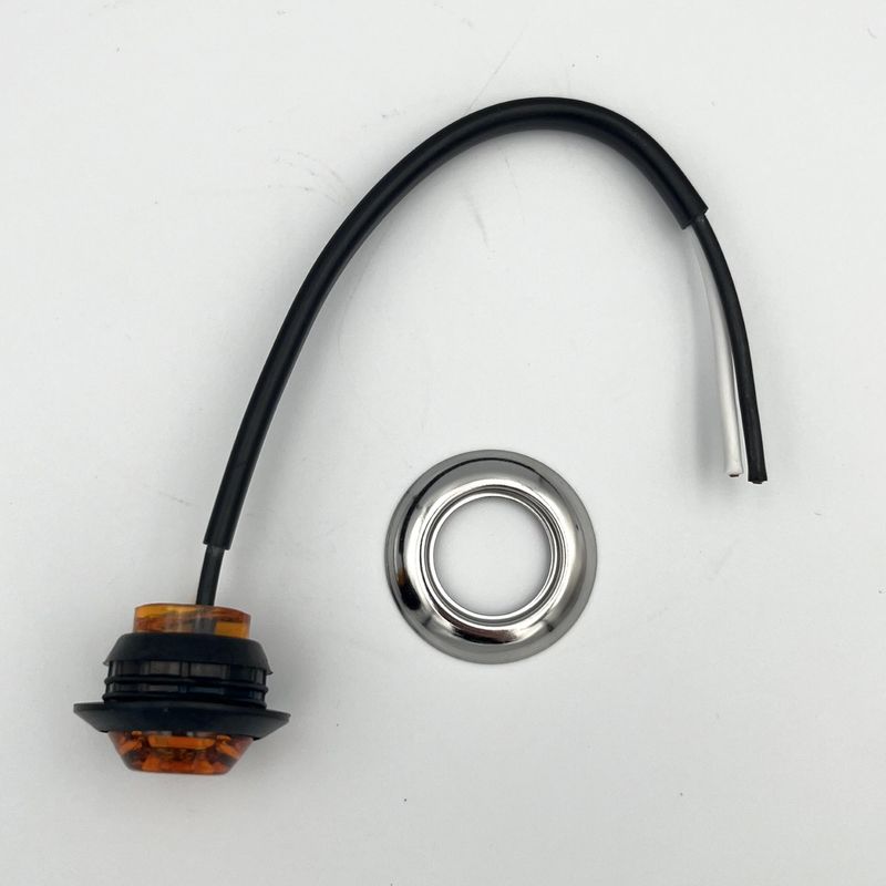 1" LED Interior Accent Light, Amber LED/Amber Lens