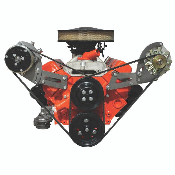 Vortec A/C Compressor Side-Mount Bracket, Long Water Pump, Passenger Side