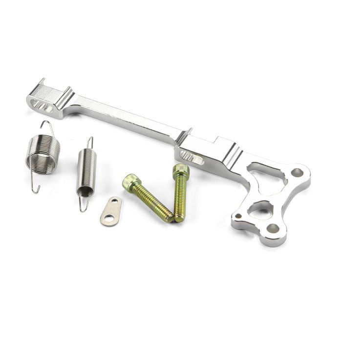 Billet Aluminum Throttle Cable Bracket and Springs, Edelbrock Performer/AVS
