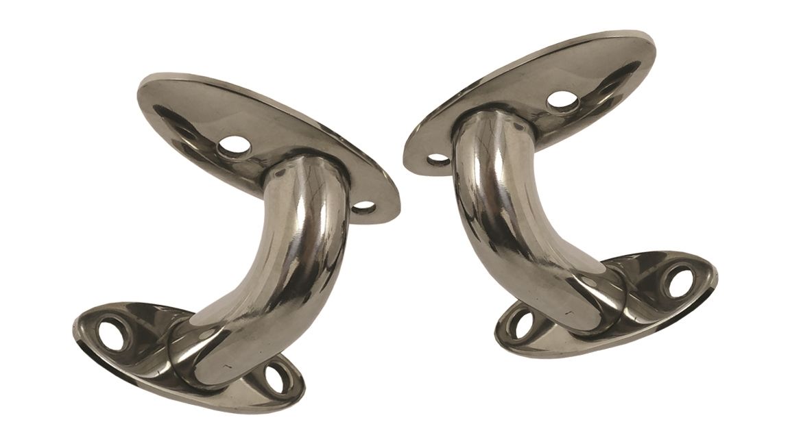 1937 Ford Tail Light Stands, Polished Stainless, Universal, Pair