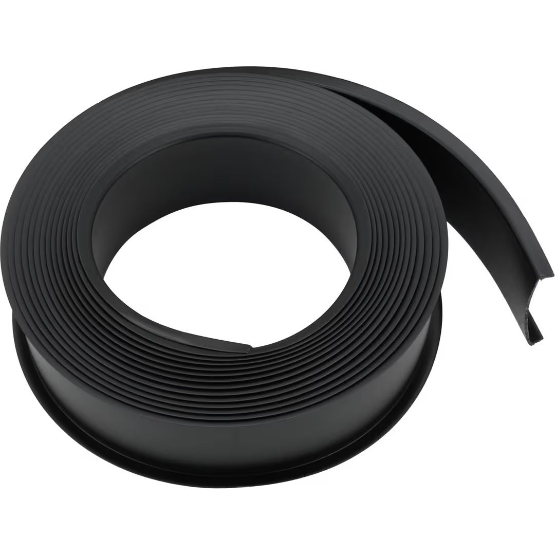 Leaf Spring Liner with Lip, 1-3/4", Black, 20 ft. Roll