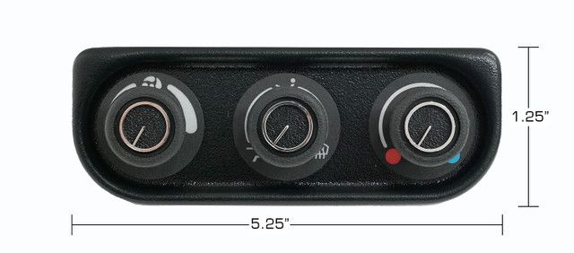 Gen IV / Gen 5 3-Knob Base Under-Dash Control Panel