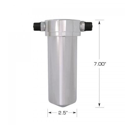 Polished Aluminum A/C Receiver Drier with Bracket