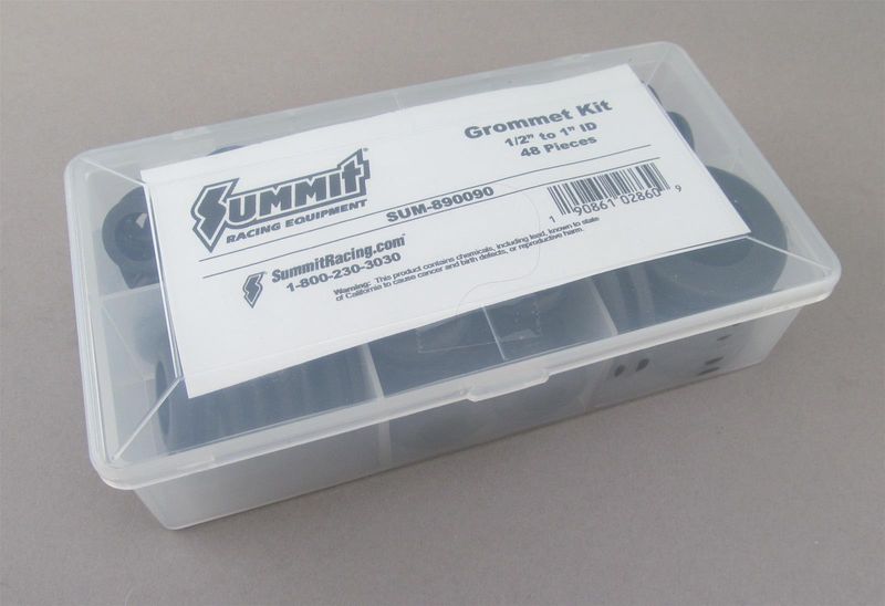 Universal Rubber Grommet Assortment Kit, 48-Piece
