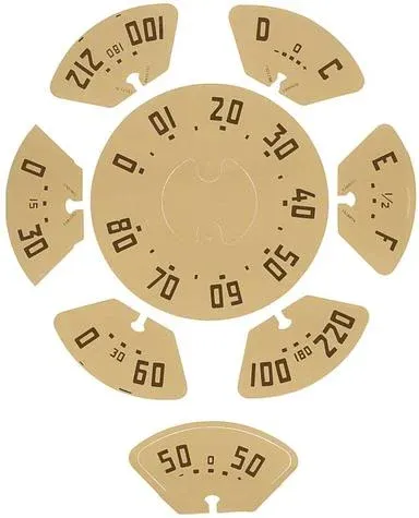 1947-53 GMC Pickup Gauge Face Decal Set