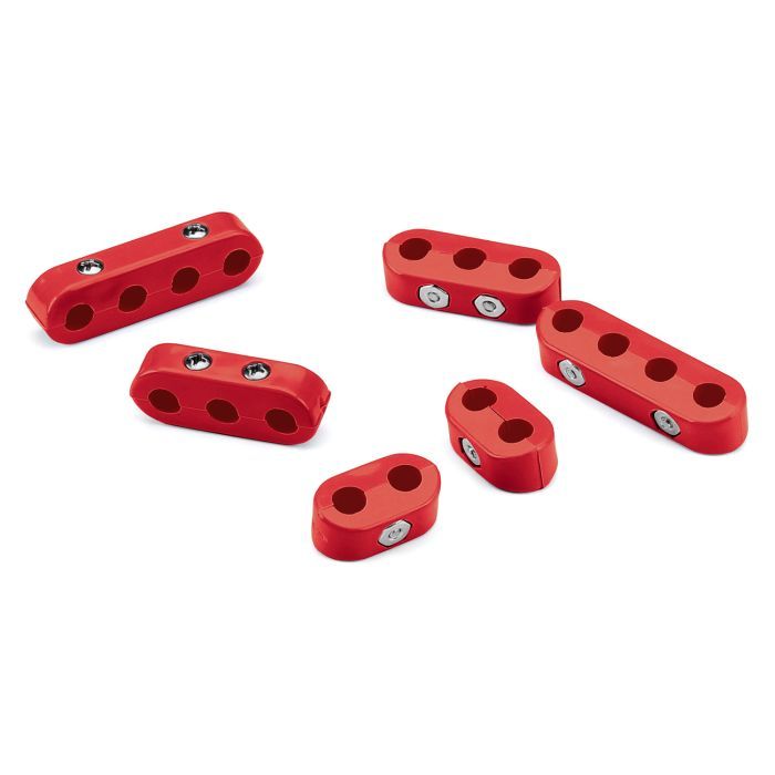 Domestic Universal Wire Loom Kit, Red, 10.5mm