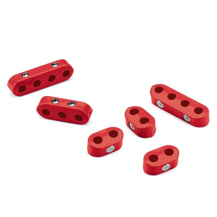 Sport Compact Universal Wire Loom Kit, Red, 7-8mm