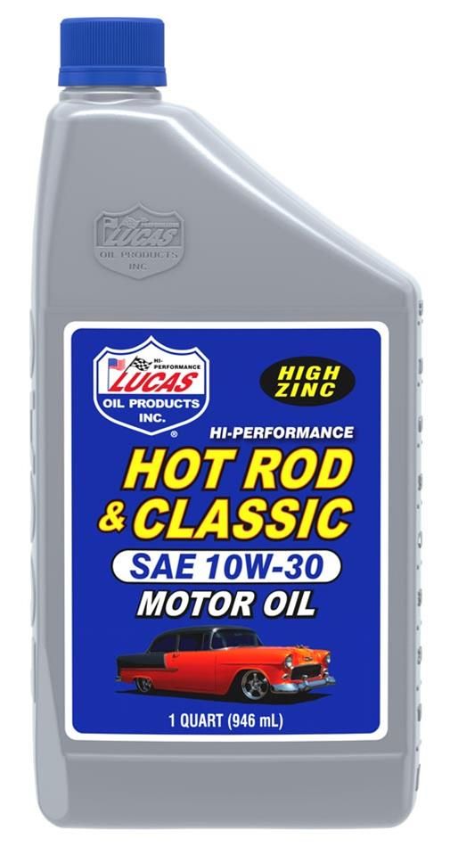 Lucas Hot Rod &amp; Classic Car Motor Oil, 10W-30, 1 Quart