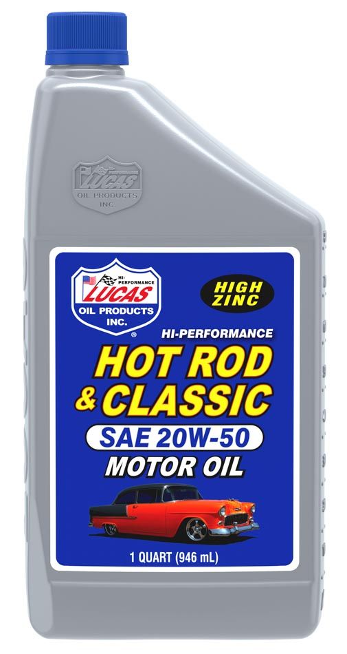 Lucas Hot Rod &amp; Classic Car Motor Oil, 20W-50, 1 Quart