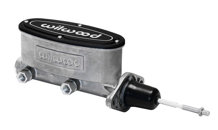 Aluminum Tandem Master Cylinder with Pushrod, 7/8" Bore