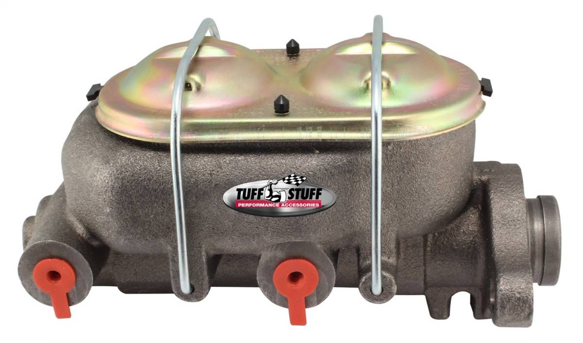 Universal Dual Reservoir Brake Master Cylinder, 1-1/8" Bore, Cast Iron