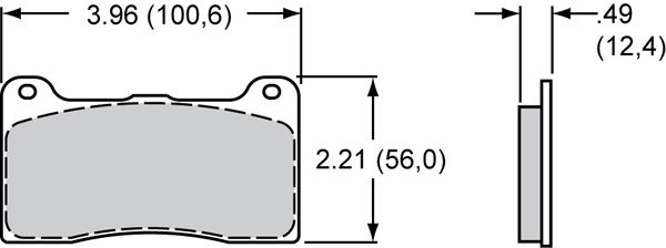 Wilwood Street Performance / Racing Brake Pads, BP-20 Compound