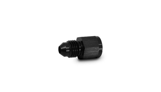 -4 AN Male Flare to 1/8" Female NPT Adapter, Straight, Black
