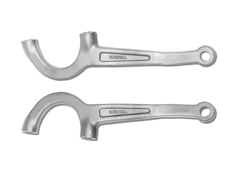 Super Bell Extra-Long Steering Arms for Suicide Front End, Chrome, Pair