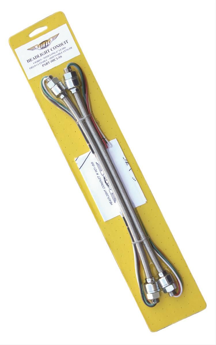 Braided Stainless Steel Headlight Conduit Kit