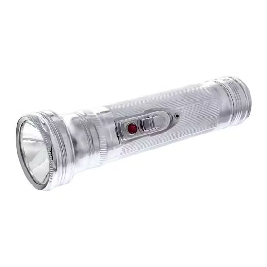 Chrome Vintage-Style LED Flashlight