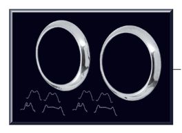 Headlight Bezel Set, Stainless Steel, 1947-55 Chevy Pickup