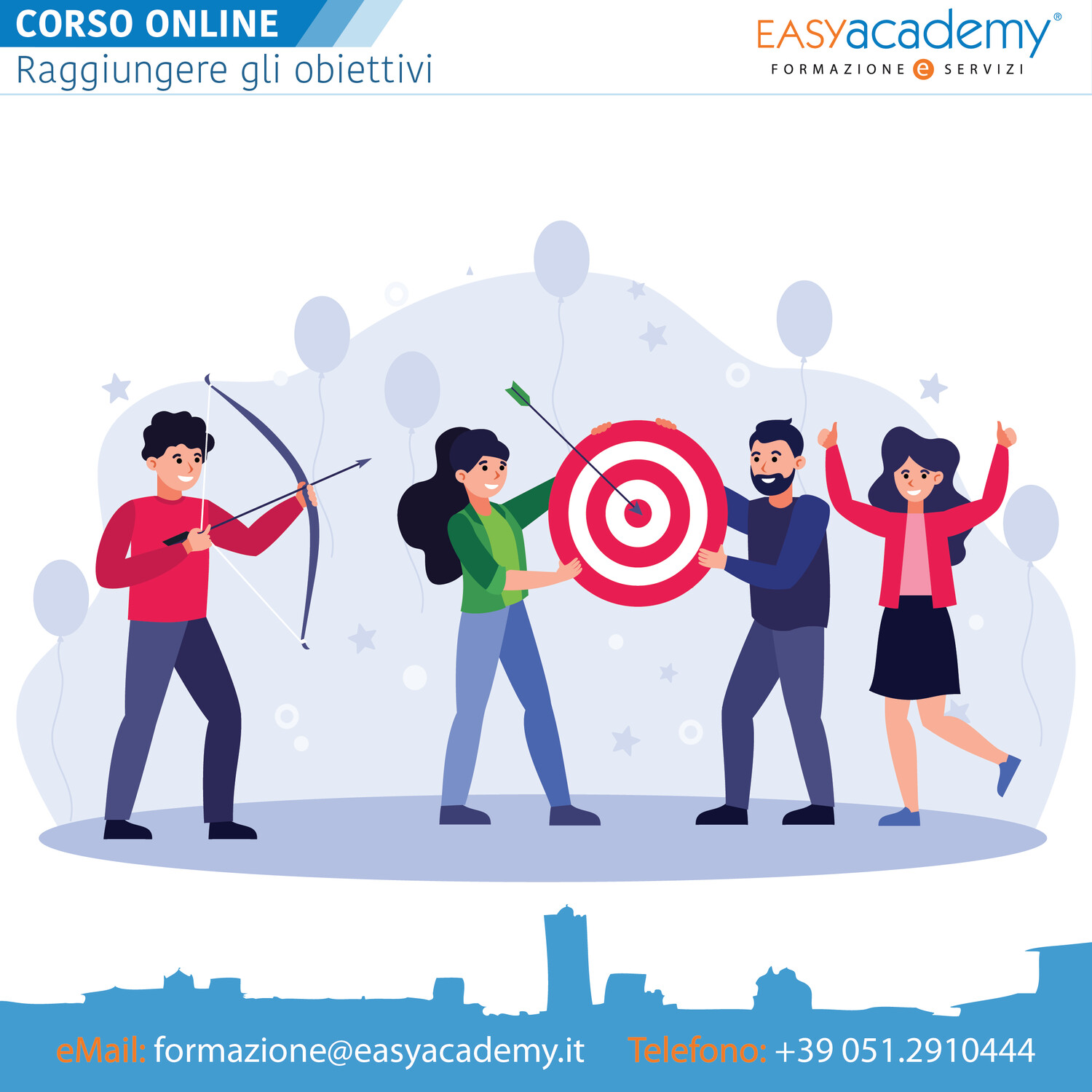 Corso Online - Raggiungere gli obiettivi Corso Online - Raggiungere gli obiettivi