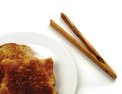 Olive Wood Toast Tong