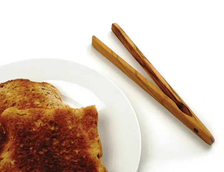 Olive Wood Toast Tong