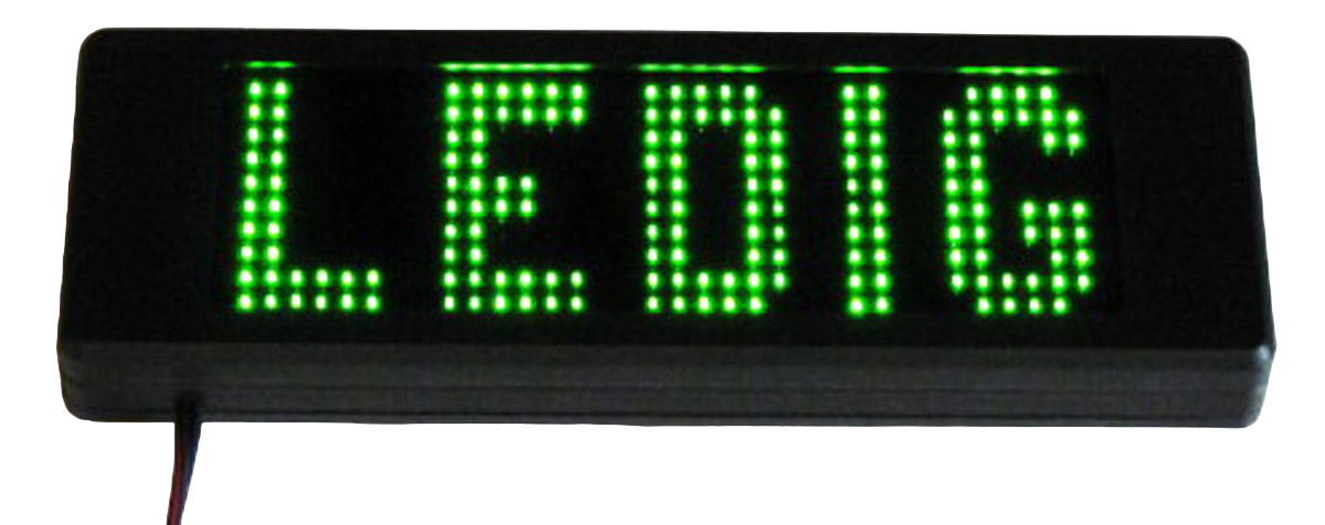 LEDIG-dash sign LED 160x55mm