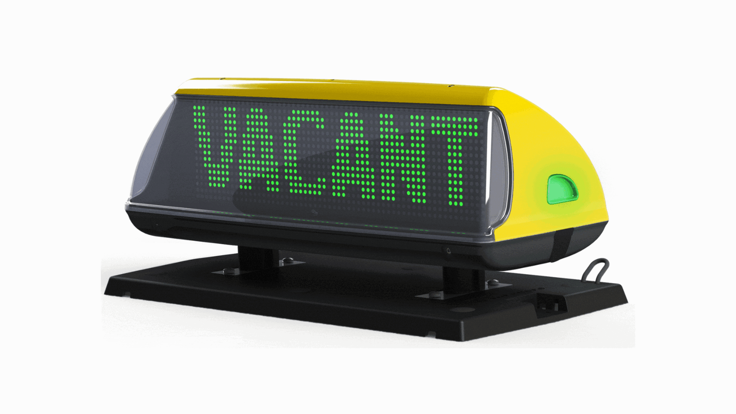 iToplight D300, Single or dual displays?: Single Display, Color of the housing: Yellow RAL 1021, Color of the base plate: Black RAL 9005