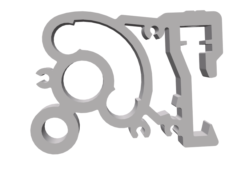 School sign 525 - Side bracket Alu right