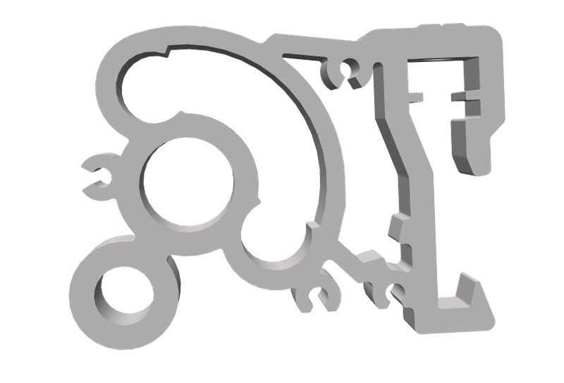 School sign 525 - Side bracket Alu right