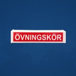 Övningskörningsskylt
