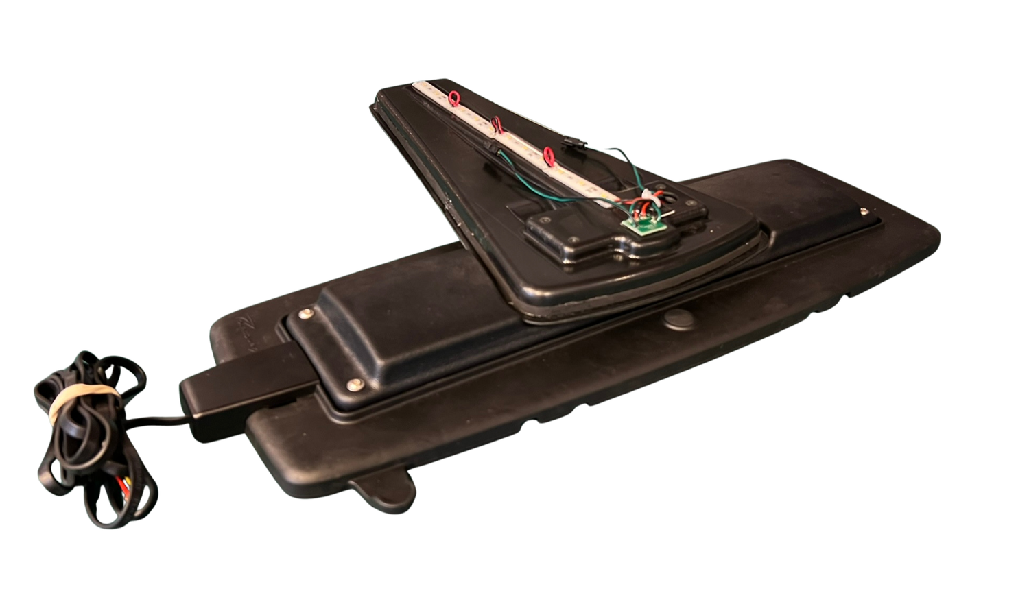 Base plate Streamer LED incl. magnetic fixing, prepared for extra illumination (Green LED)