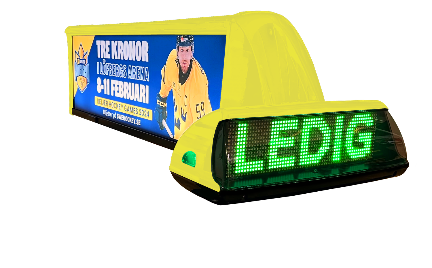 iToplight D200, Color of the plastics: Yellow RAL 1021, Include magnetic fixings: No, Top LED: No