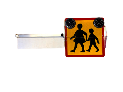 Fixing foldable school sign