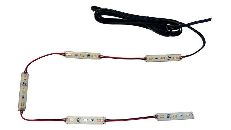 Led module White 5 Modules 735mm Flat cable 3m