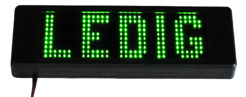 LEDIG-dash sign LED 160x55mm