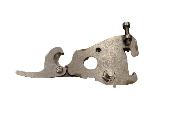 Stainless fixing set School 411 including locking hook.