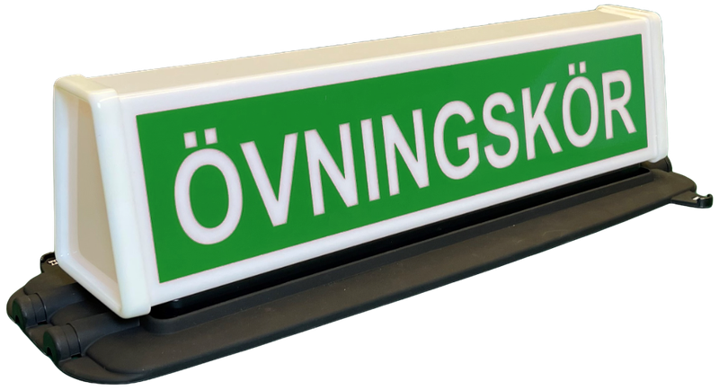 Learner sign Green LED, complete with magnetic mount