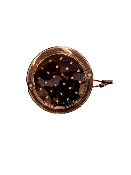 Warning flash light including 2 cables