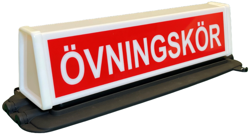 Learner sign Red, complete with magnetic mount