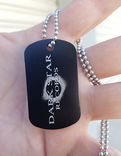 Dark Star Records Two Sided Dog Tag