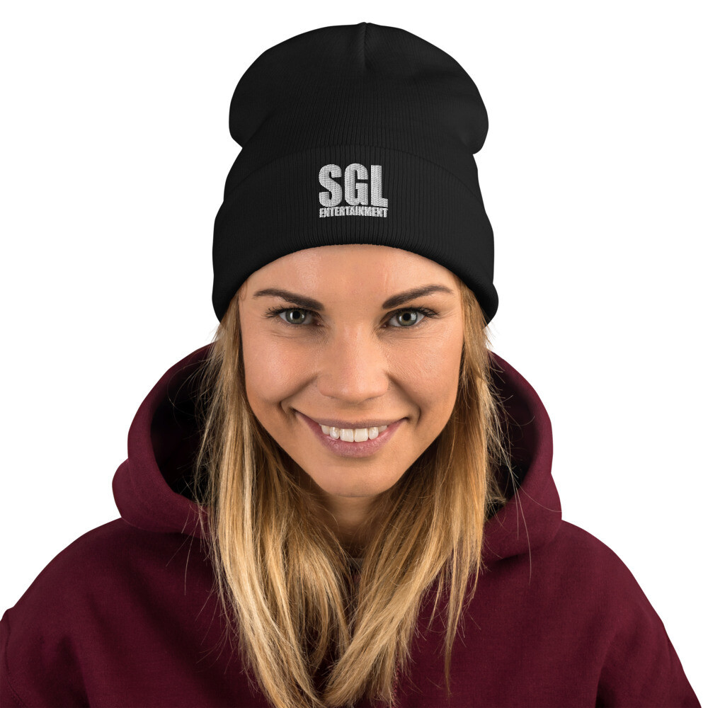 SGL Entertainment Embroidered Beanie, Color: Black